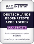 F.A.Z.-Institut Deutschlands begehrteste Arbeitgeber LUKAS-ERZETT