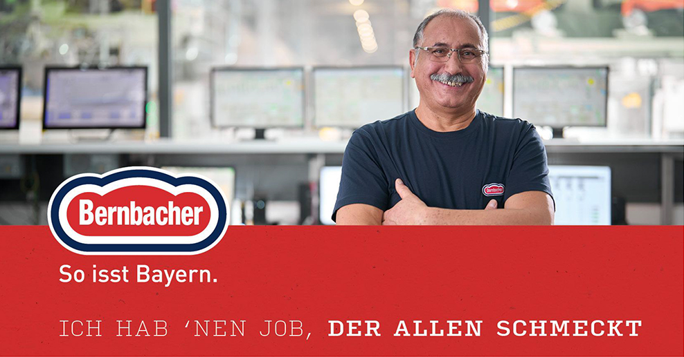 Bernbacher - So isst Bayern Ich hab 'nen Job, der allen schmeckt - Glücklicher Techniker