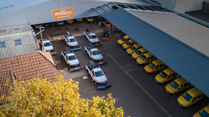 Autos auf dem Parkplatz